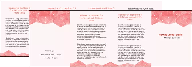 realiser depliant 4 volets  8 pages  saumon fond saumon pastel tendre MLGI60508