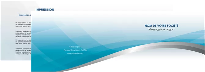 realiser depliant 2 volets  4 pages  bleu bleu pastel fond au bleu pastel MIFLU60528