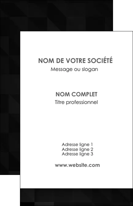 creation graphique en ligne carte de visite gris fond gris fonce MLIGLU61414