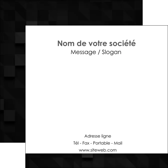 personnaliser modele de flyers gris fond gris fonce MIFBE61438