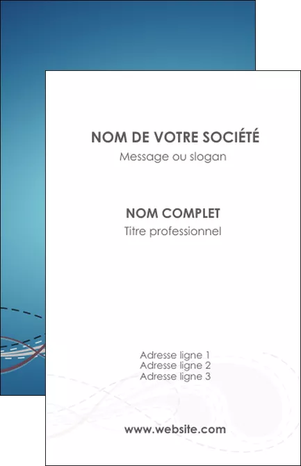realiser carte de visite bleu fond bleu couleurs froides MID61674