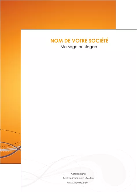 imprimerie flyers orange abstrait abstraction MLGI62052