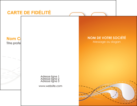 imprimer carte de visite orange abstrait abstraction MIFBE62058