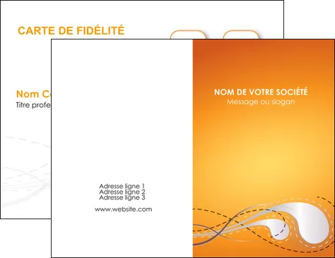 imprimer carte de visite orange abstrait abstraction MIFBE62058