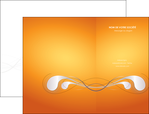 personnaliser maquette pochette a rabat orange abstrait abstraction MLIG62060