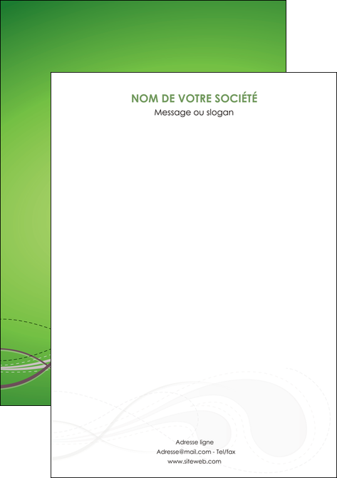 exemple affiche vert abstrait abstraction MIFBE62142