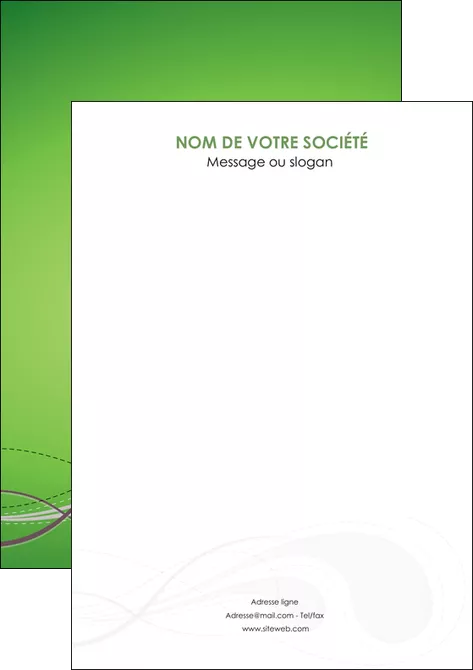 modele flyers vert abstrait abstraction MLGI62146