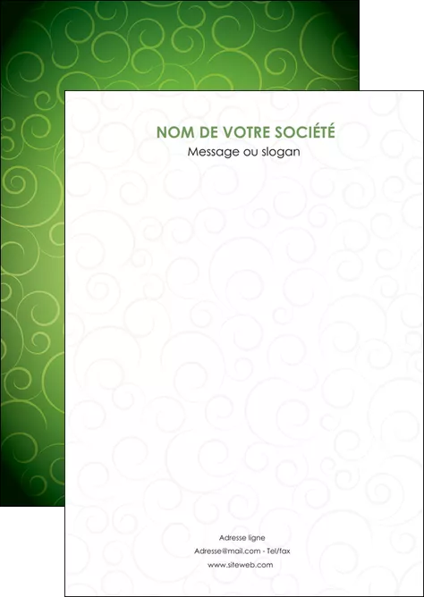 imprimerie flyers vert vignette fonce MLGI62162
