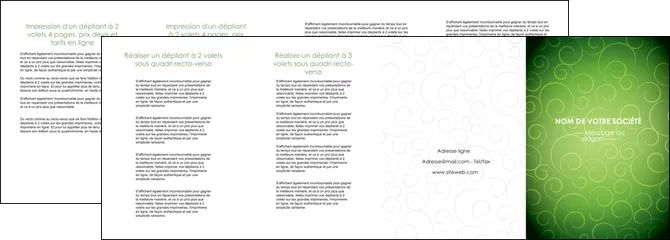 modele en ligne depliant 4 volets  8 pages  vert vignette fonce MLGI62202