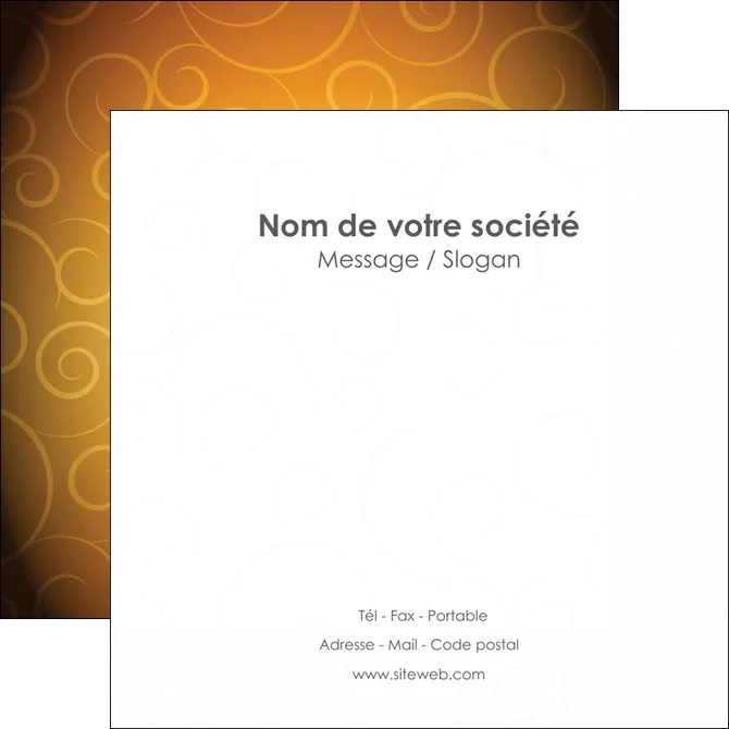 modele en ligne flyers bijouterie dore abstrait abstraction MLGI62242