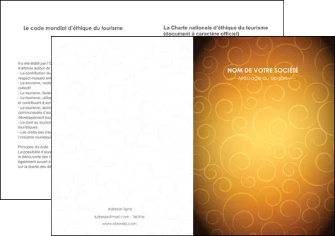 personnaliser maquette depliant 2 volets  4 pages  bijouterie dore abstrait abstraction MLGI62250