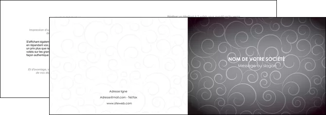 faire depliant 2 volets  4 pages  abstrait arabique design MIFLU62330