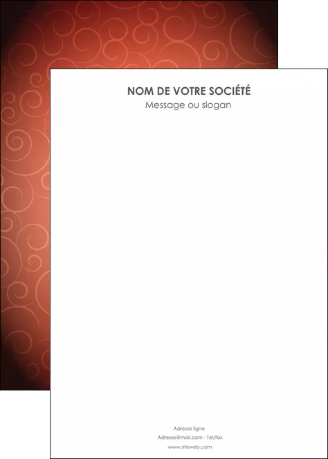 personnaliser maquette affiche rouge couleur couleurs MIFCH62420