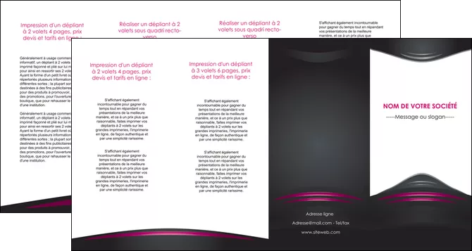 faire depliant 4 volets  8 pages  gris rose vintage MLGI62700