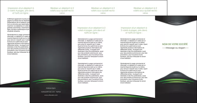 personnaliser modele de depliant 4 volets  8 pages  gris vert vintage MLGI62866