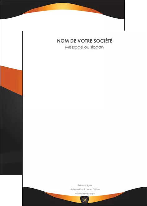 creer modele en ligne affiche web design noir simple professionnel MLGI63612