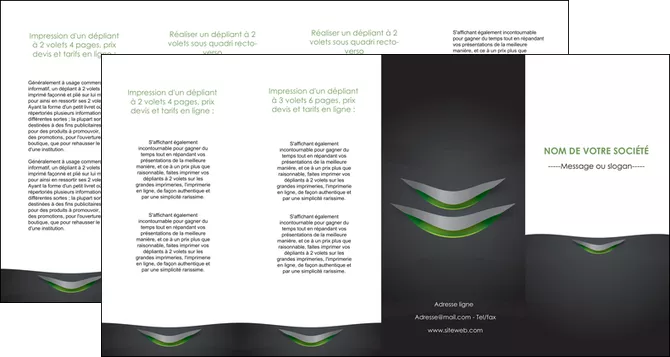 personnaliser modele de depliant 4 volets  8 pages  gris fond metallise MIFBE63770