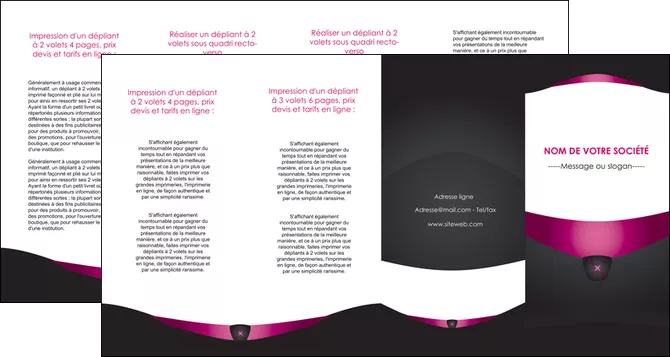 imprimerie depliant 4 volets  8 pages  gris gris fonce mat MIFBE63874