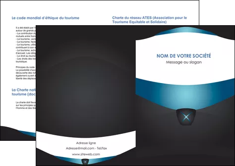 personnaliser modele de depliant 2 volets  4 pages  gris gris fonce mat MLGI63904