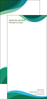 maquette en ligne a personnaliser flyers vert bleu couleurs froides MIFBE64214