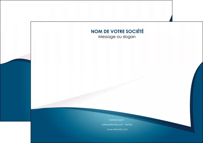 creer modele en ligne affiche bleu fond  bleu couleurs froides MIFBE64258