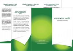 maquette en ligne a personnaliser depliant 3 volets  6 pages  vert fond vert abstrait MIFCH64366