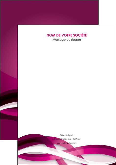 imprimer flyers violet violet fonce couleur MLIP64516