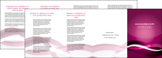 maquette en ligne a personnaliser depliant 4 volets  8 pages  violet violet fonce couleur MIF64558