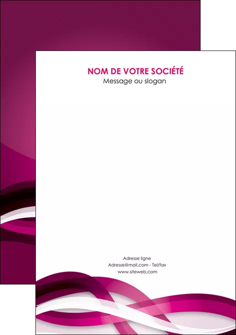 exemple flyers violet violet fonce couleur MID64560