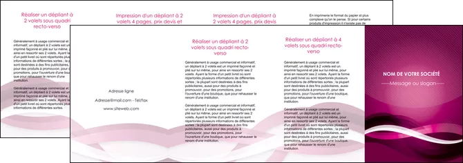 modele depliant 4 volets  8 pages  violet violet fonce couleur MLIGLU64564