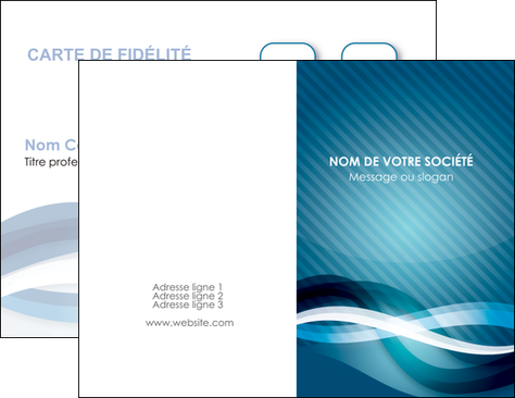 creer modele en ligne carte de visite web design bleu fond bleu couleurs froides MIDCH64690