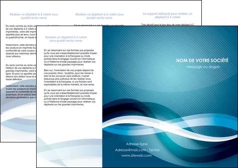 creer modele en ligne depliant 3 volets  6 pages  web design bleu fond bleu couleurs froides MIFLU64706