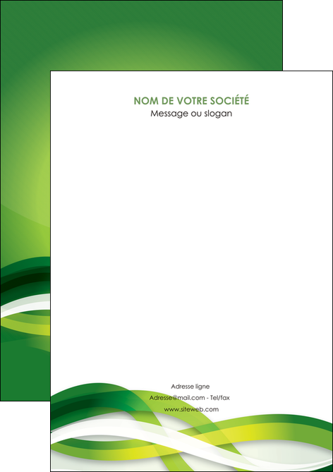 imprimerie flyers vert verte fond vert MLGI64734