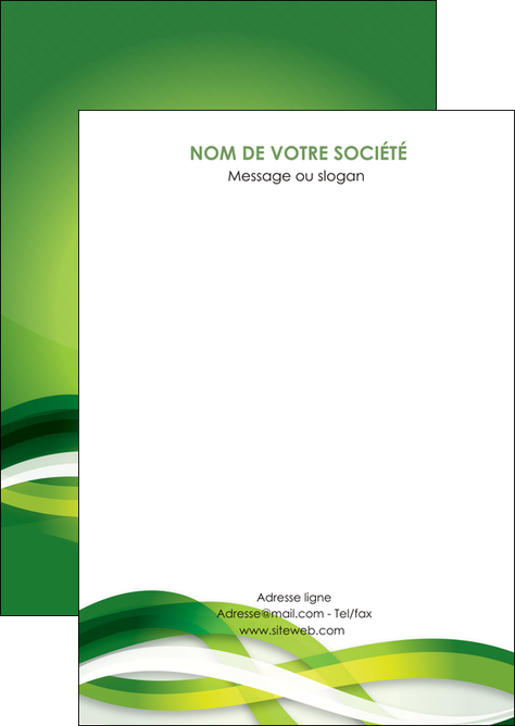 realiser flyers vert verte fond vert MLGI64736