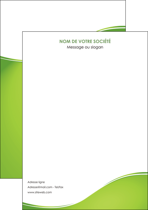 faire modele a imprimer flyers vert fond vert couleur MLGI65314