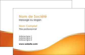 maquette en ligne a personnaliser carte de visite orange fond orange fluide MIFBE65428