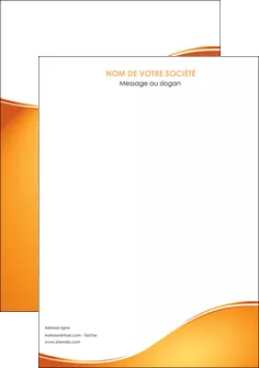 modele affiche orange fond orange fluide MIFBE65436