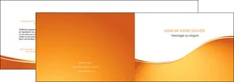 faire modele a imprimer depliant 2 volets  4 pages  orange fond orange fluide MIFBE65444