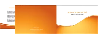 personnaliser modele de depliant 2 volets  4 pages  orange fond orange fluide MIFBE65446