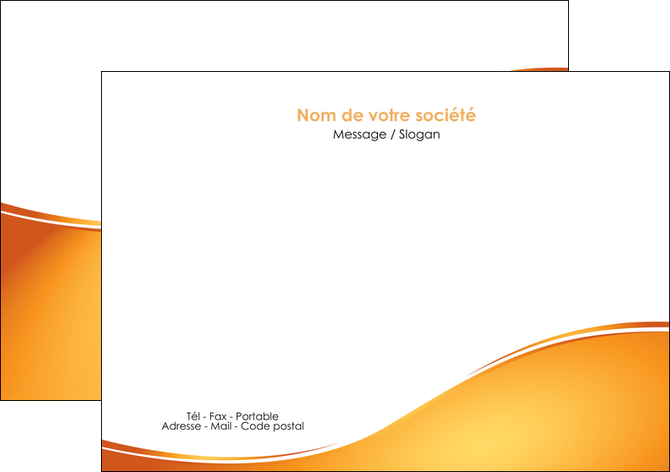 faire modele a imprimer flyers orange fond orange fluide MIF65452