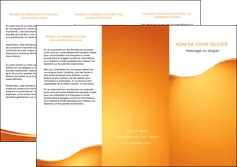 personnaliser modele de depliant 3 volets  6 pages  orange fond orange fluide MIFBE65454