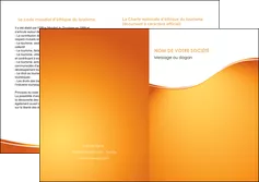 faire modele a imprimer depliant 2 volets  4 pages  orange fond orange fluide MIFBE65468