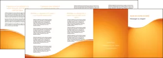 personnaliser maquette depliant 4 volets  8 pages  orange fond orange fluide MIFBE65472
