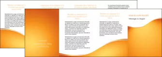 exemple depliant 4 volets  8 pages  orange fond orange fluide MIFBE65478