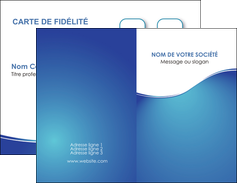 maquette en ligne a personnaliser carte de visite bleu bleu pastel fond bleu MIF65594