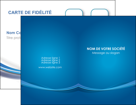 modele carte de visite bleu fond bleu pastel MLIP66676