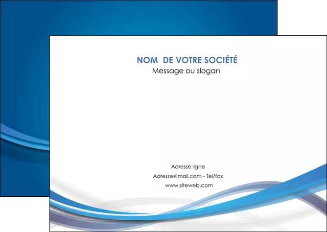 impression flyers bleu fond bleu pastel MLGI66694