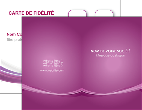 cree carte de visite violet violette abstrait MIF66948