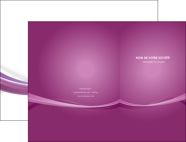 imprimer pochette a rabat violet violette abstrait MIFCH66950