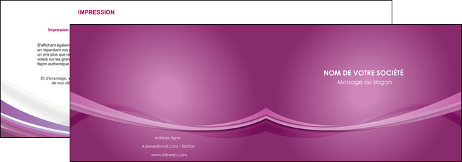 personnaliser modele de depliant 2 volets  4 pages  violet violette abstrait MIFBE66954